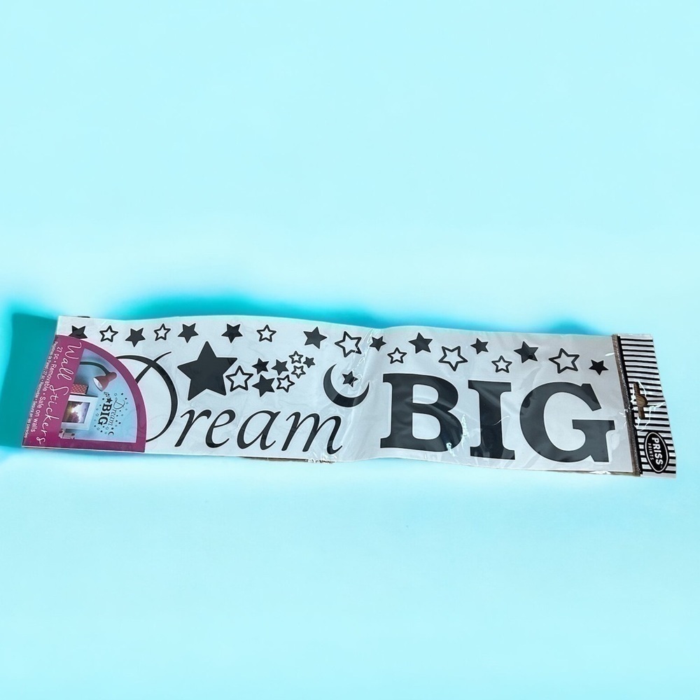 Dream Big Wall Decal Stickers NEW Removable 27 Pieces Stars Kids Room Decor